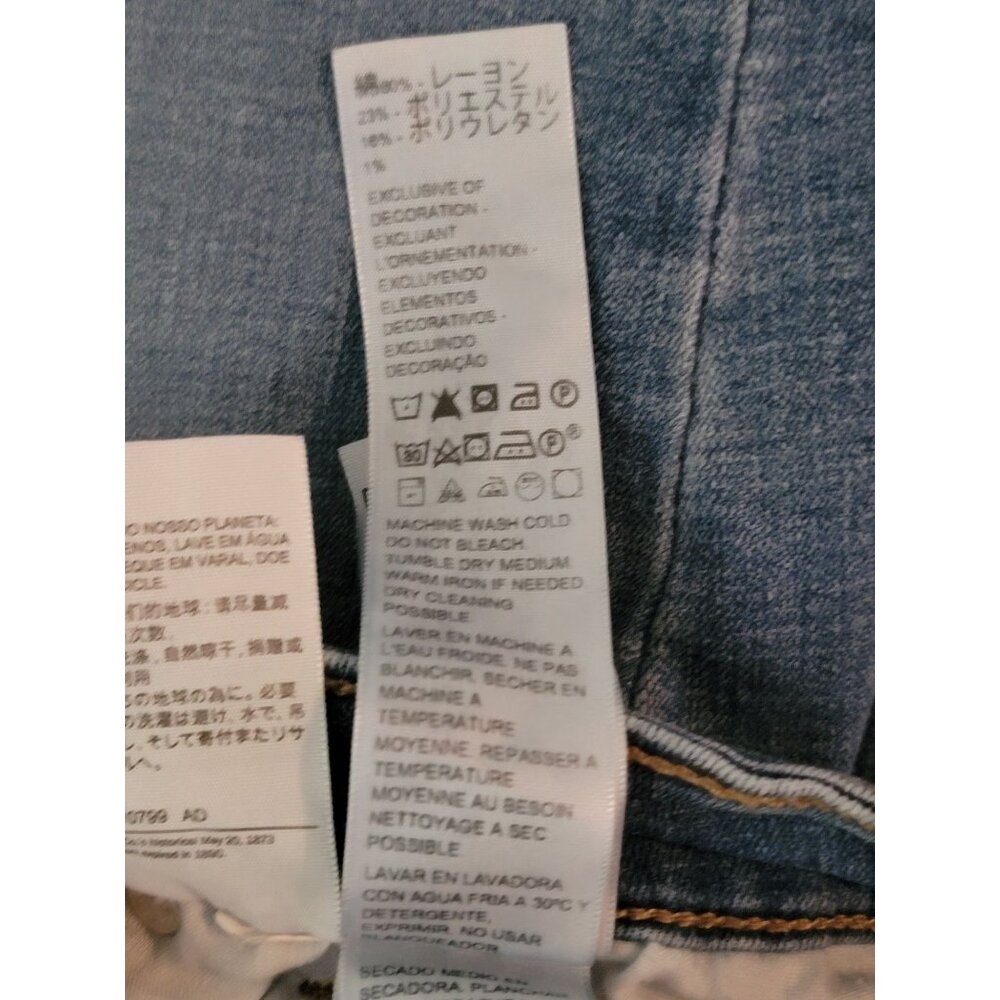 Levis 721 High Rise Skinny Jeans W27 L28 Women Denim Blue - Picture 7 of 8